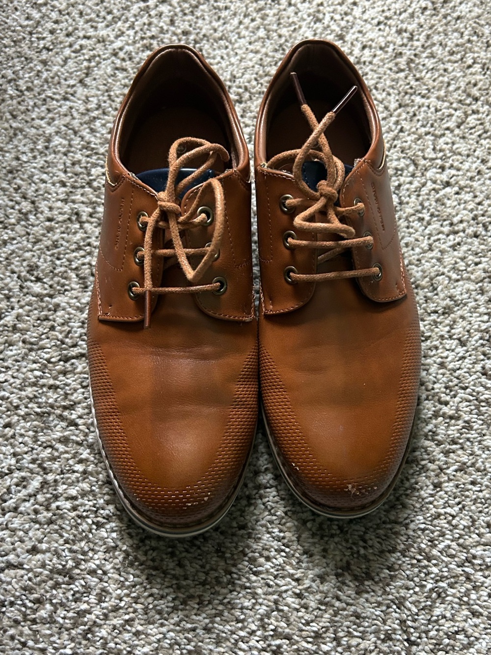 Bruno Marc | Boys Lace-Up Dress Shoes in Cognac Brown